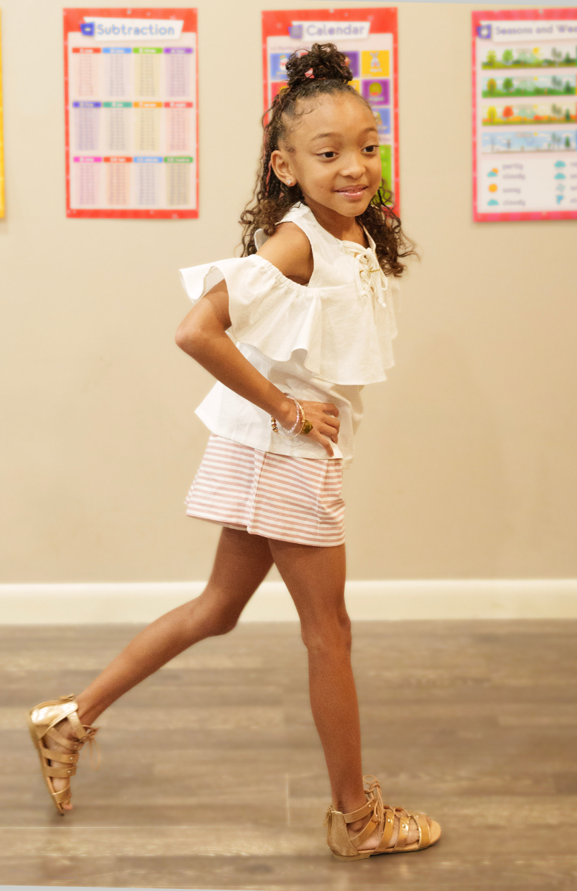 Rose Stripe Shorts