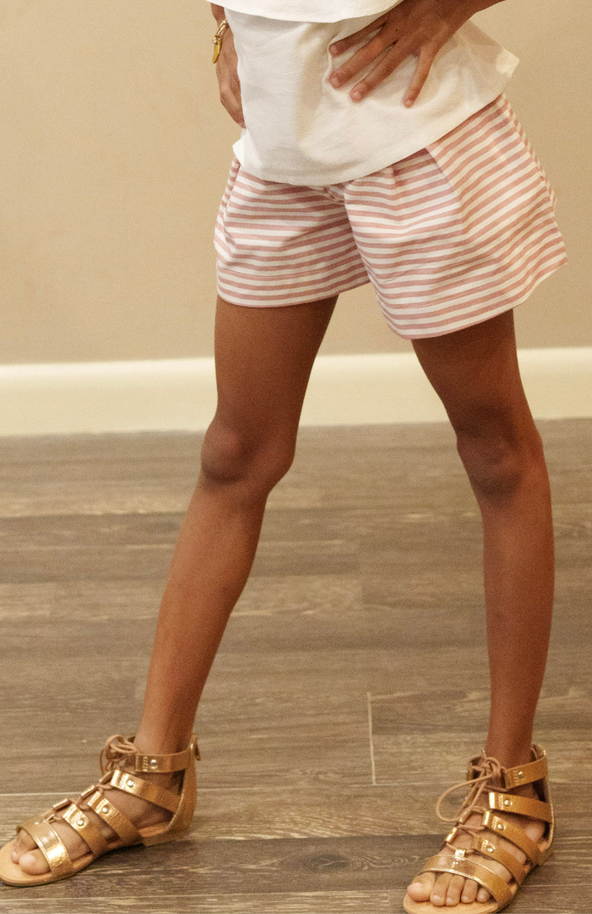 Rose Stripe Shorts