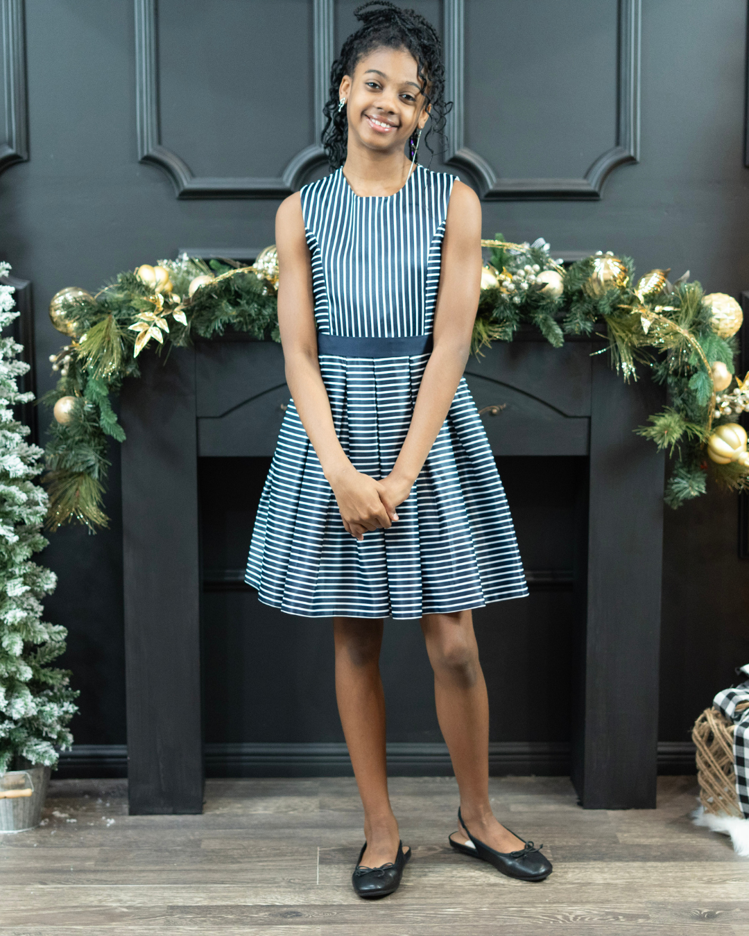 Lacy Striped Dress