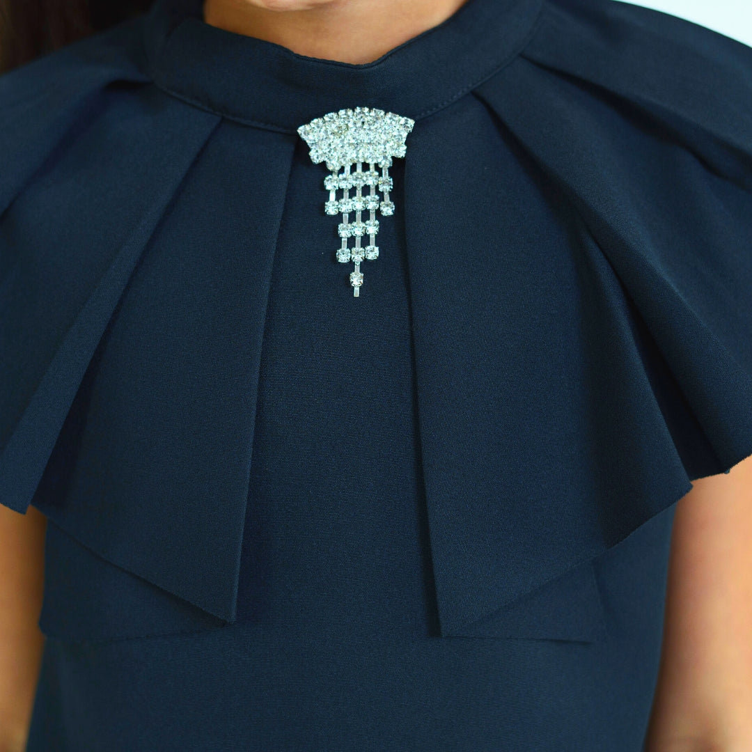 Jurnee Brooch Studded Blouse