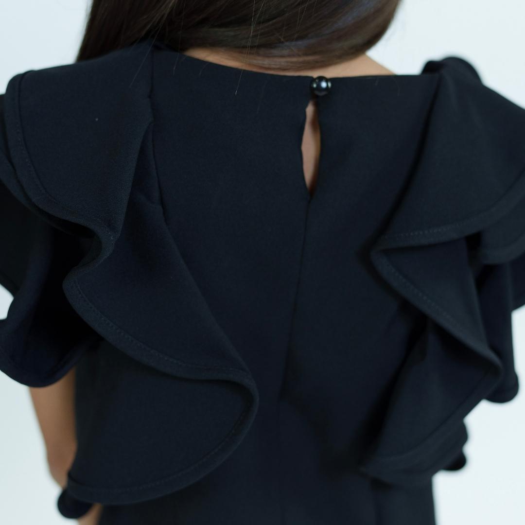 Paisley Ruffle Sleeve Blouse
