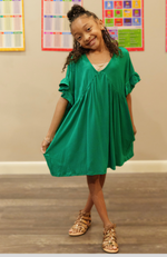 Jade Ruffle Tunic Dress