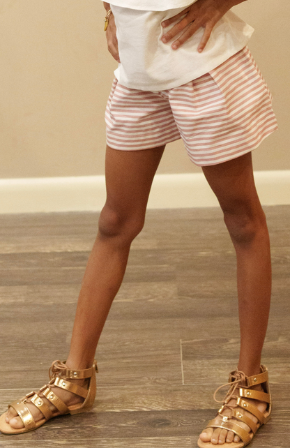Rose Striped Shorts